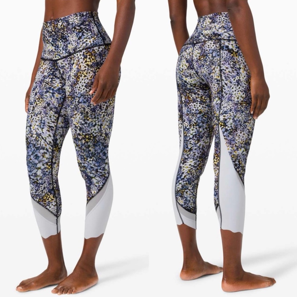 Lululemon Wunder Under Crop High-Rise *Roll Down Scallop Leggings 23"